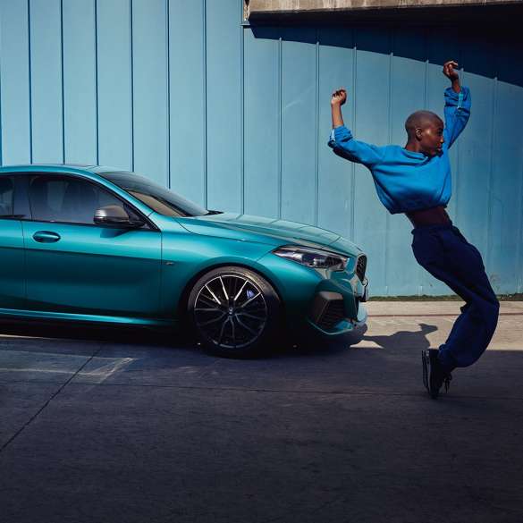 BMW 2. sērijas Gran Coupé siluets Coupé siluets, BMW 2. sērijas Gran Coupé, metāliska Snapper Rocks Blue krāsa, F44, 2020, sānskats