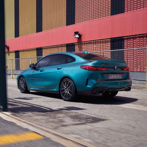 Progresīvs dizains, BMW 2. sērijas Gran Coupé Progresīvs dizains, BMW 2. sērijas Gran Coupé, metāliska Snapper Rocks Blue krāsa, F44, trīs ceturtdaļu sānskats