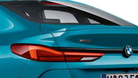Aizmugurējie LED lukturi, BMW 2. sērijas Gran Coupé Aizmugurējie LED lukturi, BMW 2. sērijas Gran Coupé, metāliska Snapper Rocks Blue krāsa, F44, tuvplāna skats