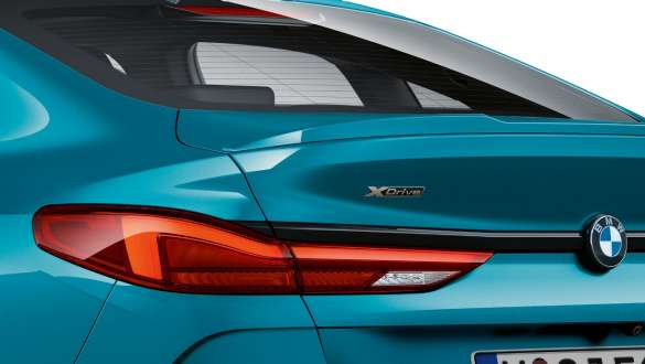 Aizmugurējie LED lukturi, BMW 2. sērijas Gran Coupé F44 Aizmugurējie LED lukturi, BMW 2. sērijas Gran Coupé F44, metāliska Snapper Rocks Blue krāsa, tuvplāna skats
