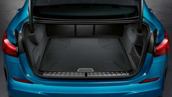 BMW bagāžas nodalījuma paklājiņš, BMW 2. sērijas Gran Coupé BMW bagāžas nodalījuma paklājiņš, BMW 2. sērijas Gran Coupé, metāliska Snapper Rocks Blue krāsa, F44, salons