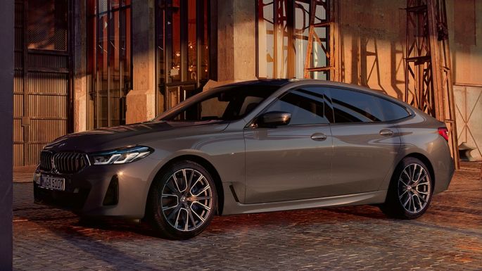 Siluets, BMW 6. sērijas Gran Turismo G32, 2020 BMW 6. sērijas Gran Turismo 640i xDrive G32, 2020, Bernina Grey krāsa, sānskats