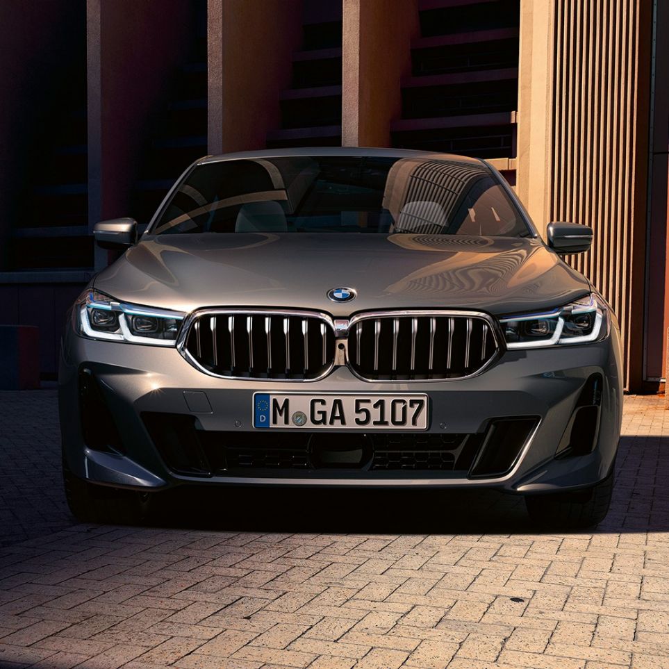 Priekšpuse, BMW 6. sērijas Gran Turismo G32, 2020 Priekšdaļas dizains, BMW 6. sērijas Gran Turismo 640i xDrive G32, 2020, Bernina Grey krāsa, priekšpuses skats