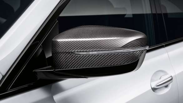 M Performance oglekļa šķiedras ārējā atpakaļskata spoguļa korpuss, BMW 6. sērijas Gran Turismo, G32, 2020 M Performance oglekļa šķiedras ārējā atpakaļskata spoguļa korpuss, BMW 6. sērijas Gran Turismo, G32, 2020, tuvplāns