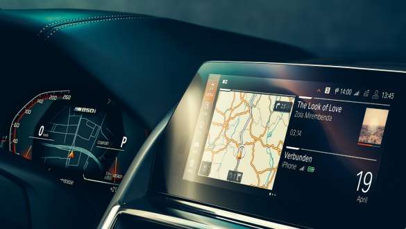 BMW operētājsistēma 7.0. BMW, 8. sērijas Coupé, kokpits, BMW operētājsistēma 7.0.