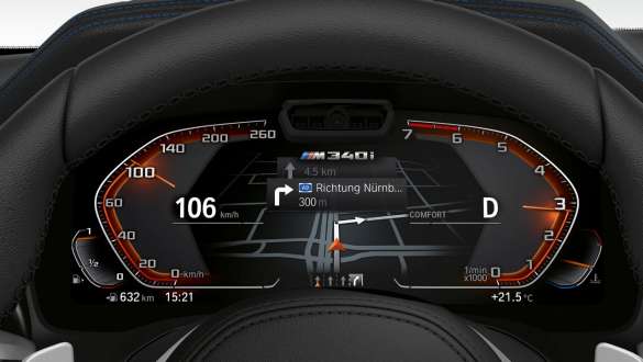 M raksturīgais instrumentu panelis, BMW M340i xDrive Sedan, G20, 2020 BMW M340i xDrive Sedan, G20, 2020, M raksturīgais instrumentu panelis, kokpits, salons