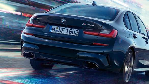 M sporta diferenciālis, BMW M340i xDrive Sedan, G20, 2020 BMW M340i xDrive Sedan, G20, 2020, metāliska Sapphire Black, M sporta diferenciālis, aizmugures skats
