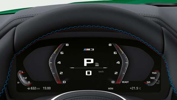 M raksturīgais instrumentu panelis, BMW M3 Sedan, G80, 2020 BMW M3 xDrive Sedan, G80, 2020, M raksturīgais instrumentu panelis, salons