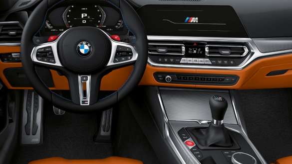 Viduskonsoles vadības panelis, BMW M3 Sedan, G80, 2020, salons BMW M3 Sedan, G80, 2020, viduskonsoles vadības panelis, salons