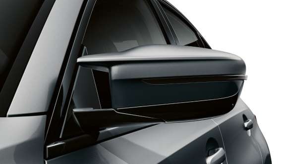 M ārējie atpakaļskata spoguļi, BMW M340i xDrive Sedan, G20 BMW M340i xDrive Sedan, G20, BMW Individual Frozen Pure Grey krāsa, M ārējais atpakaļskata spogulis, mirdzoša Black krāsa