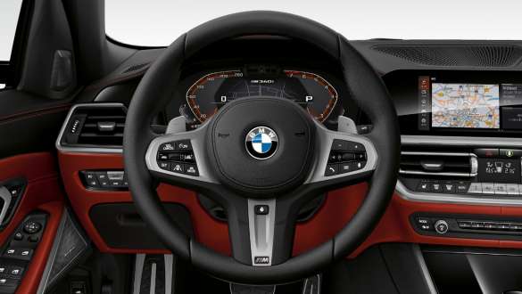Variablā sporta stūres iekārta BMW M340i xDrive Touring, variablā stūres iekārta