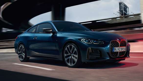 M sporta diferenciālis, BMW M440i xDrive Coupé, G22, 2020 BMW M440i xDrive Coupé, G22, 2020, ar M sporta diferenciāli, metāliska Arctic Race Blue krāsa, trīs ceturtdaļu sānskats