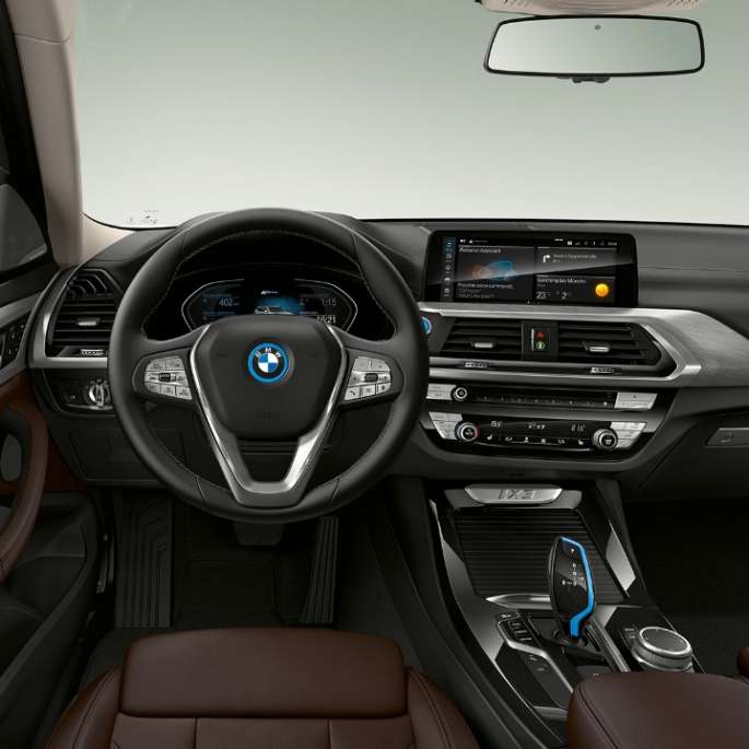 BMW iX3, G08, Impressive modelis, kokpits BMW iX3 G08 2020 Model “Impressive” cockpit interior