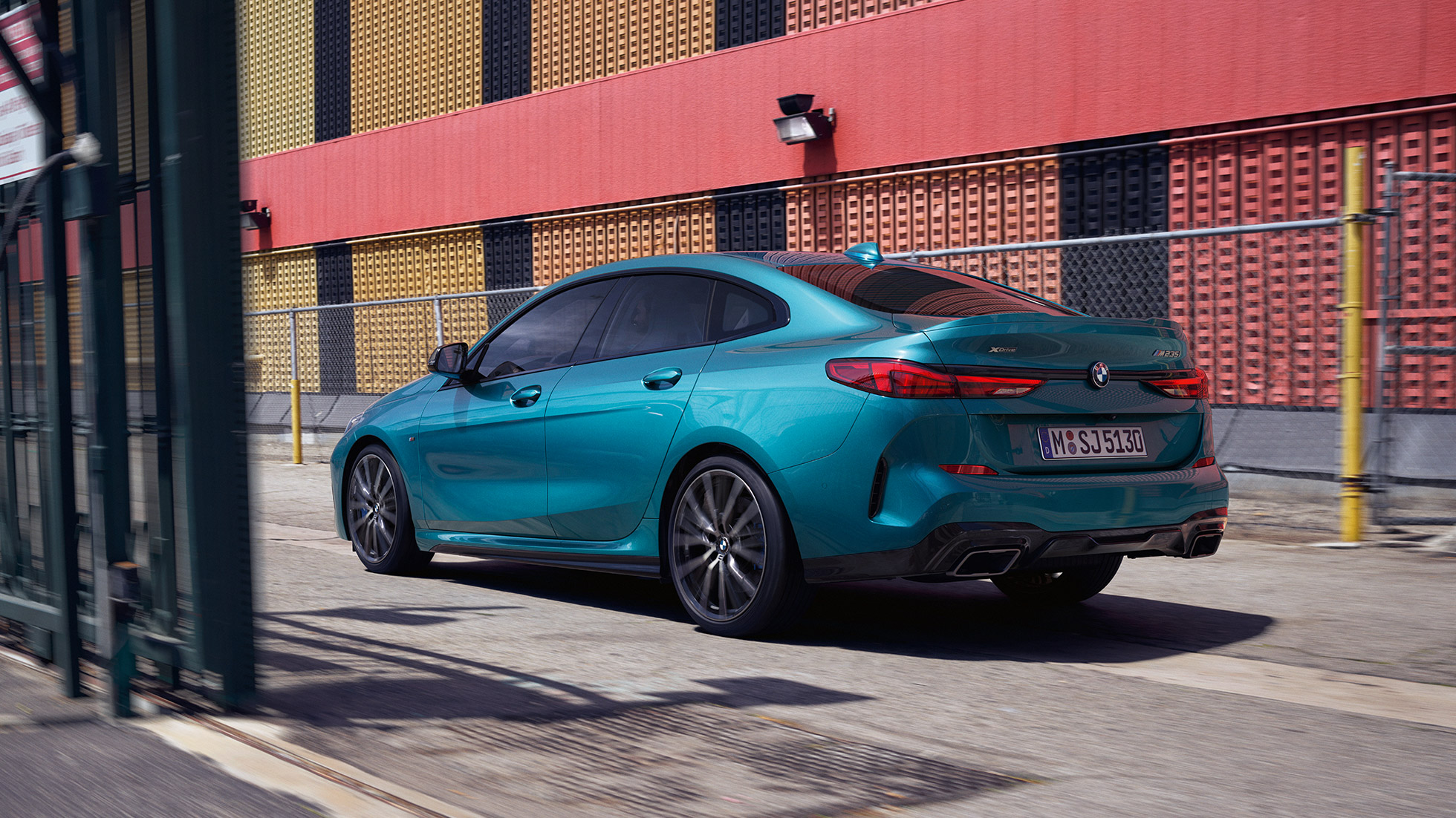 Progresīvs dizains, BMW 2. sērijas Gran Coupé Progresīvs dizains, BMW 2. sērijas Gran Coupé, metāliska Snapper Rocks Blue krāsa, F44, trīs ceturtdaļu sānskats