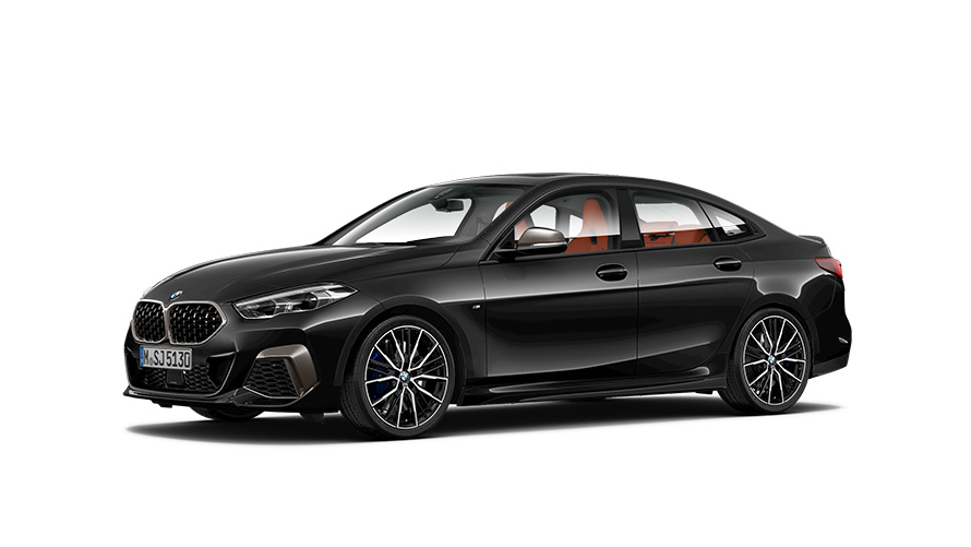 BMW 2. sērija, BMW 2. sērijas Gran Coupé M automobilis, F44 MP, trīs ceturtdaļu sānskats BMW 2. sērija, BMW 2. sērijas Gran Coupé M automobilis, F44 MP, trīs ceturtdaļu sānskats