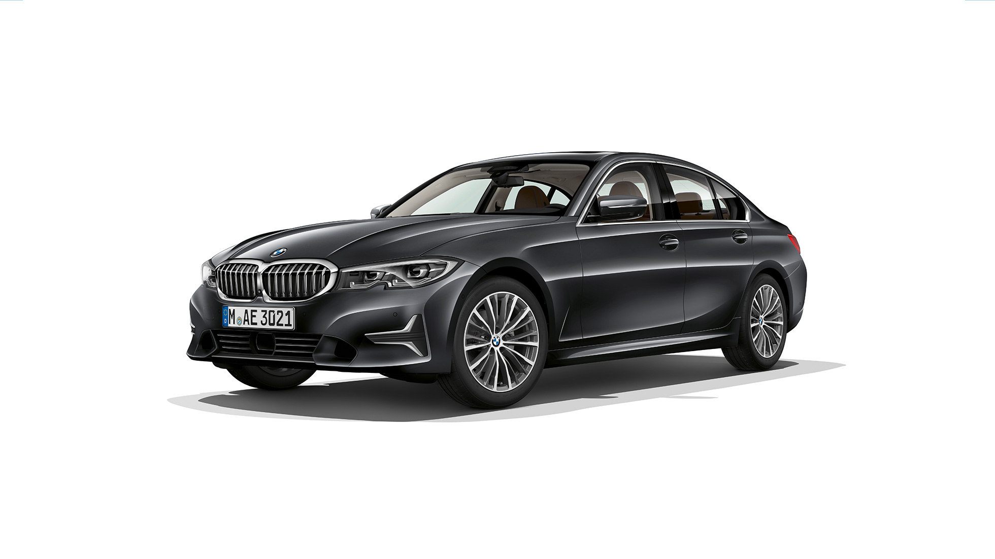 BMW 3. sērijas Sedan, Luxury Line modelis BMW 3. sērijas Sedan kā Luxury Line modeļa momentuzņēmums no sāna.