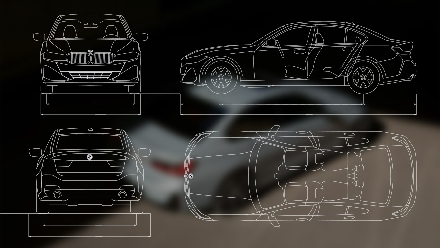 BMW 3. sērijas Sedan, LCI, G20, tehnisko datu projekts BMW 3. sērijas Sedan, LCI, G20, tehnisko datu projekts