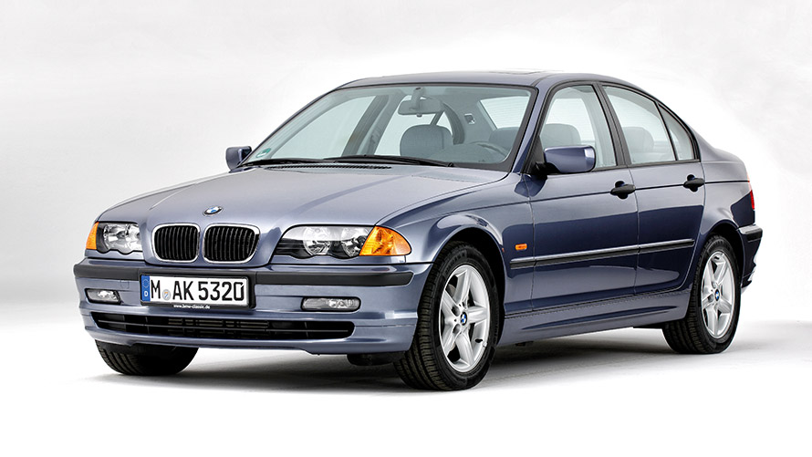 BMW 3. sērijas Sedan, E46, ceturtā paaudze, trīs ceturtdaļu priekšpuses skats BMW 3. sērijas modeļi, BMW 3. sērijas Sedan, E46, ceturtā paaudze, trīs ceturtdaļu priekšpuses skats