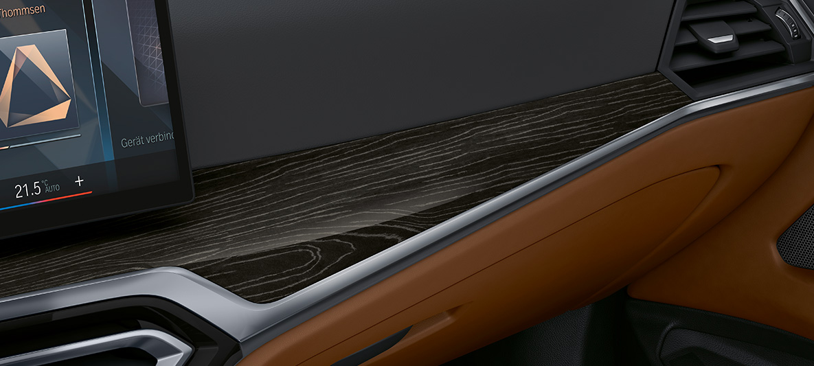 BMW Individual Fineline salona apdares elementi Black krāsā ar sudrabefektu, atvērtām porām un akcentējošu apdares elementu Pearl Chrome krāsā, BMW 4. sērijas Cabrio, Individual, G23, 2020, salons BMW Individual Fineline salona apdares elementi Black krāsā ar sudrabefektu, atvērtām porām un akcentējošu apdares elementu Pearl Chrome krāsā, BMW 4. sērijas Cabrio, Individual, G23, 2020, salons