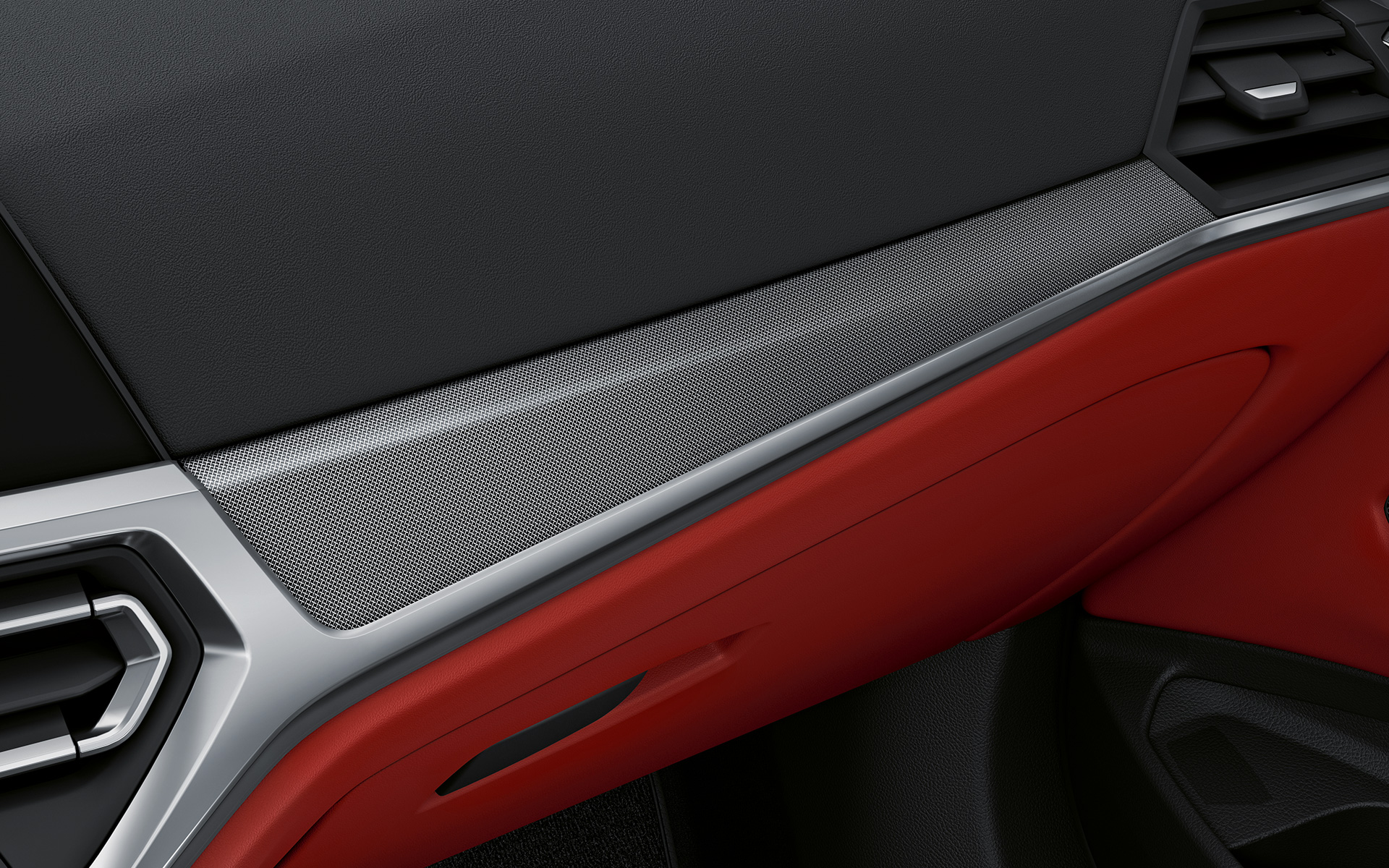 Salona apdares, mirdzošs Aluminium krāsas audums, BMW 4. sērijas Coupé, Individual, G22, 2020, salons BMW Individual salona apdares elementi, mirdzošs Aluminium krāsas audums ar Pearl Chrome akcentējošu apdares elementu, BMW 4. sērijas Coupé, Individual, G22, 2020, salons