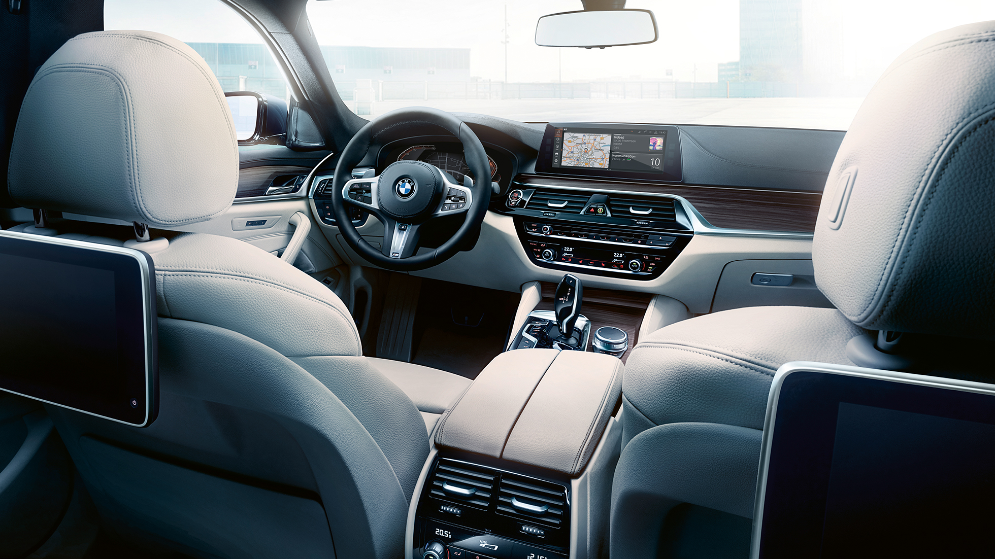 Kokpita dizains, BMW 5. sērijas Touring Kokpits, BMW 5. sērijas Touring, 530d xDrive Touring, G31, metāliska Mediterranean Blue krāsa