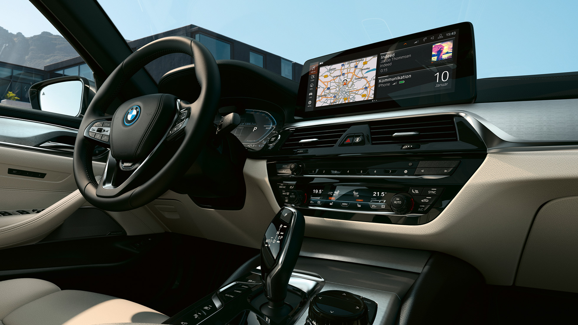 Kokpits, BMW 5. sērijas Touring G31 Kokpits, BMW 5. sērijas Touring G31, atjaunināts, 2020, Sophisto Grey krāsa, salons