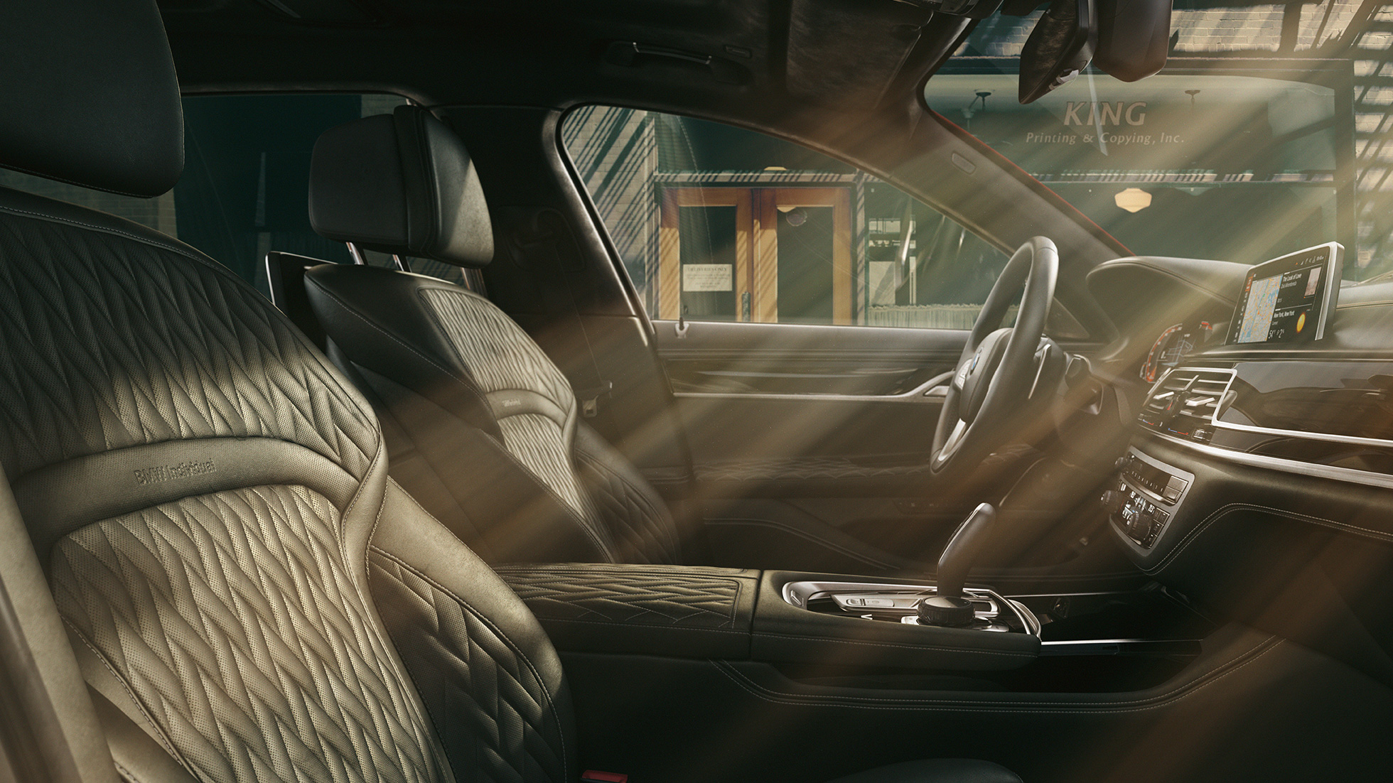 BMW Individual 7. sērijas Sedan kvalitatīvs salons BMW Individual 7. sērijas Sedan kvalitatīvs, melns salons