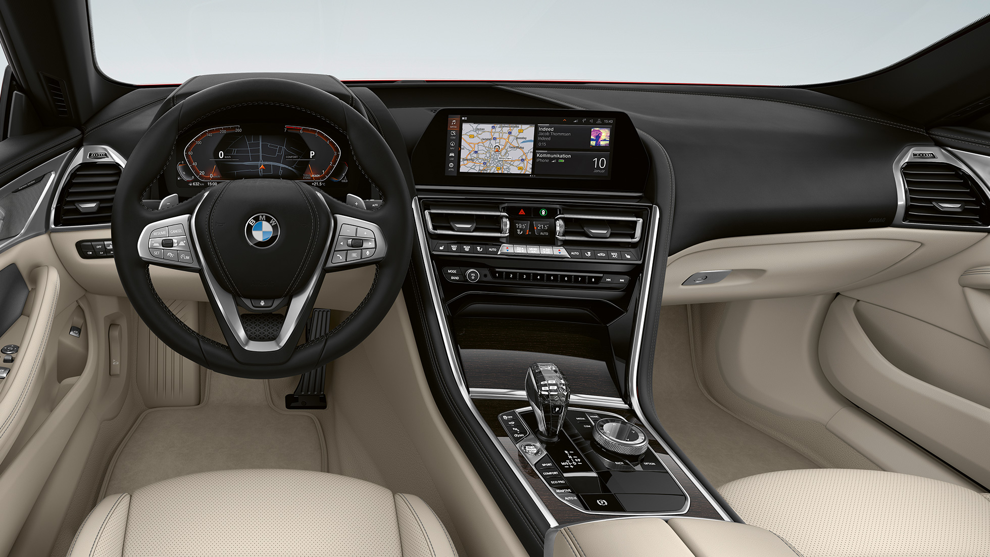 Bāzes modeļa kokpits BMW 8. sērijas Gran Coupé, bāzes modeļa kokpits