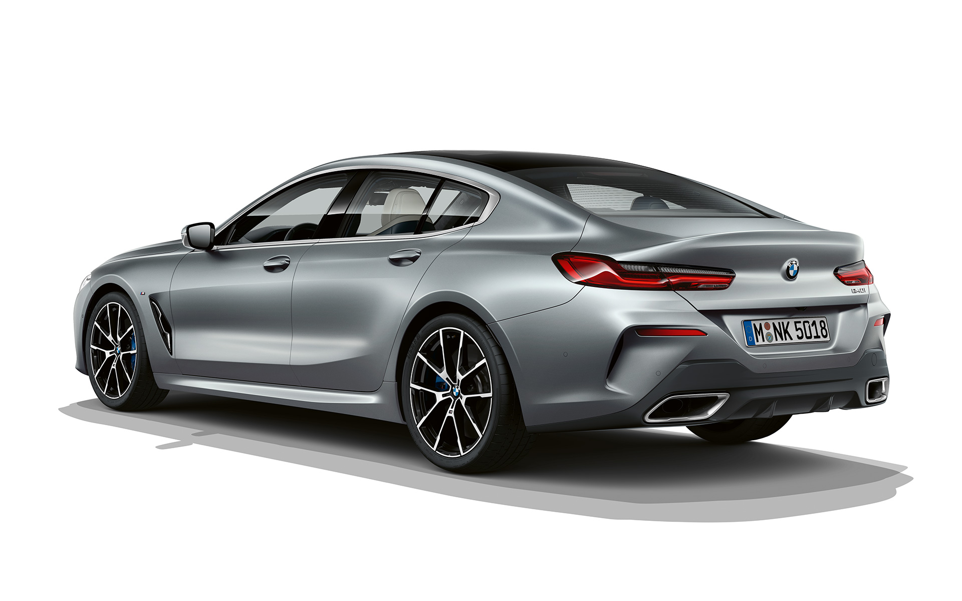 Frozen Temptation trīs ceturtdaļu aizmugures skats BMW 8. sērijas Gran Coupé, Frozen Temptation trīs ceturtdaļu aizmugures skats