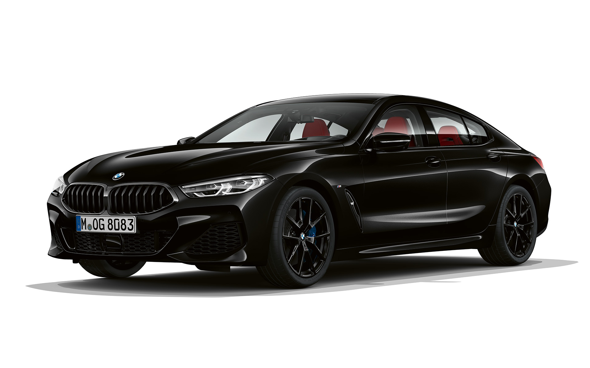 Dark Seduction trīs ceturtdaļu priekšpuses skats BMW 8. sērijas Gran Coupé, Dark Seduction trīs ceturtdaļu priekšpuses skats