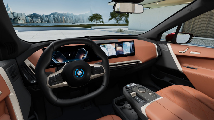 BMW iX i20, 2021, elektrisks SUV, salons BMW iX i20, 2021, elektrisks SUV, salons