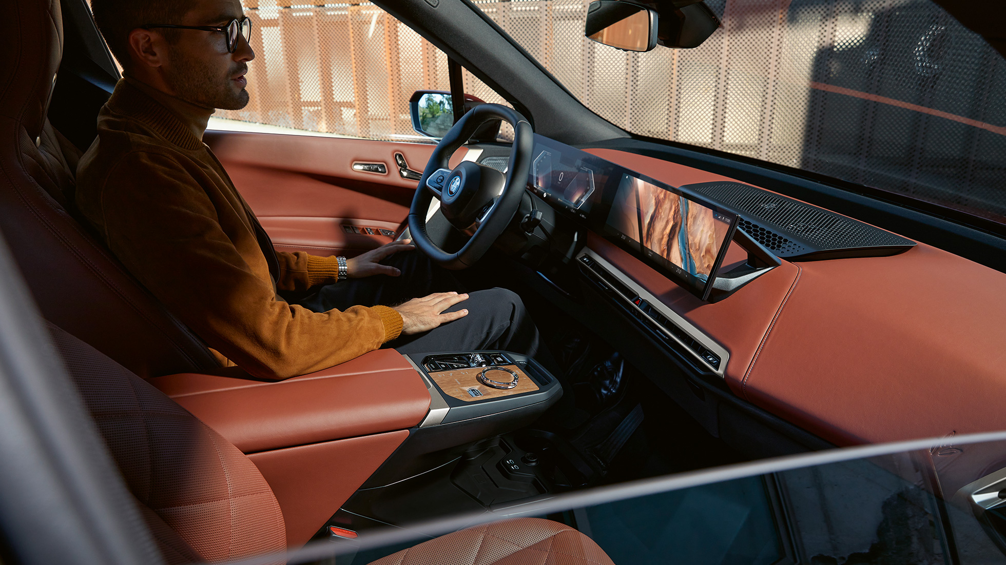 BMW iX, i20, lietotāja saskarne, Castanea BMW iX, i20, salons, lietotāja saskarne, iDrive, Castanea