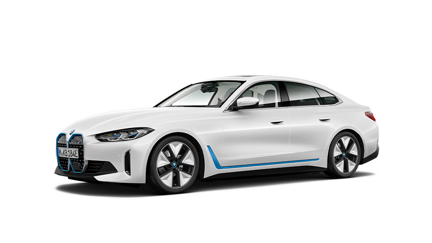 BMW i sērija, BMW i4, G26, trīs ceturtdaļu sānskats BMW i sērija, BMW i4, G26, trīs ceturtdaļu sānskats