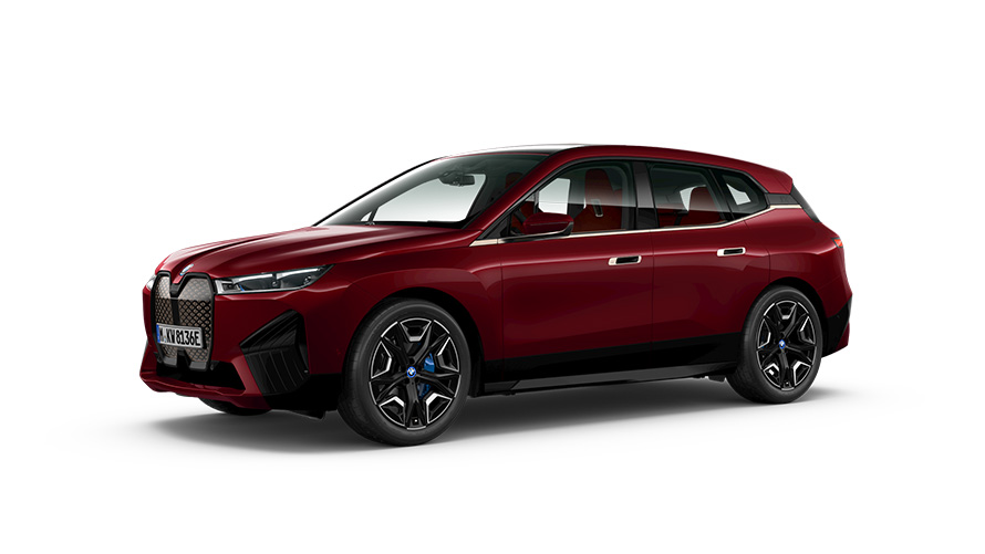 BMW i sērija, BMW iX, I20, trīs ceturtdaļu sānskats BMW i sērija, BMW iX, I20, trīs ceturtdaļu sānskats