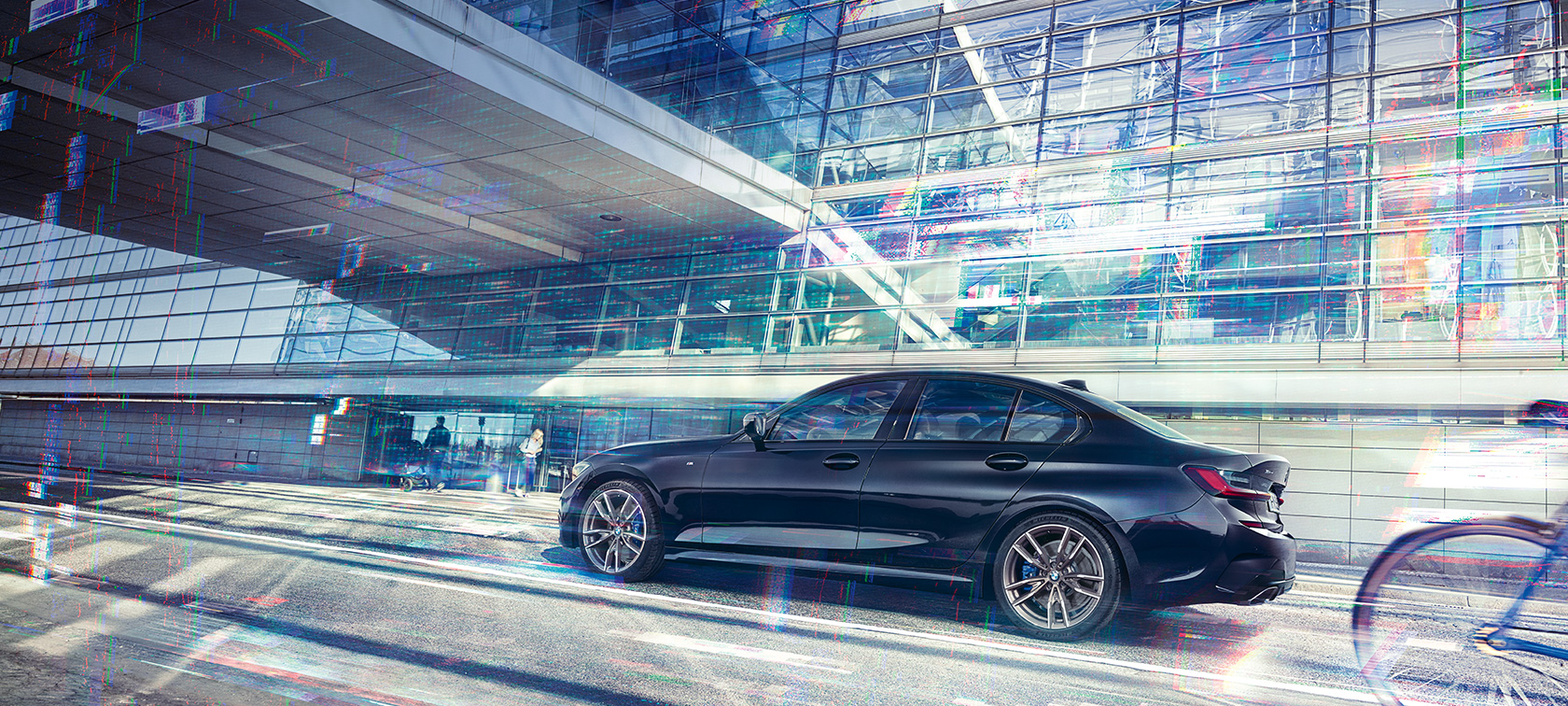 Tehniskie dati, BMW M340i xDrive Sedan Tehniskie dati, BMW M340i xDrive Sedan, G20, metāliska Sapphire Black krāsa, sānskats braucienā
