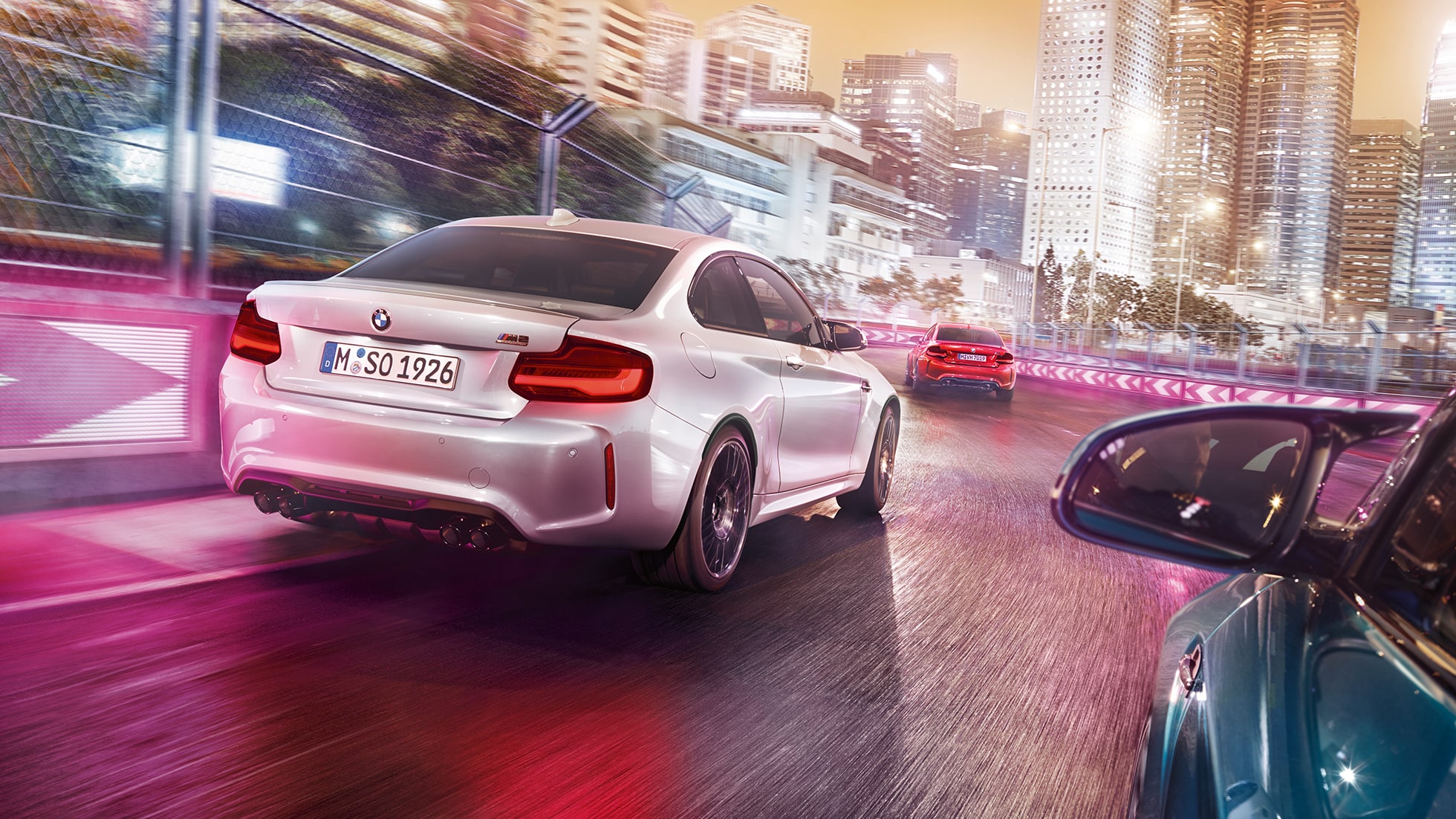 Šasija, BMW M2 Competition, F87 Šasija, BMW M2 Competition, F87, 2018, metāliska Hockenheim Silver krāsa