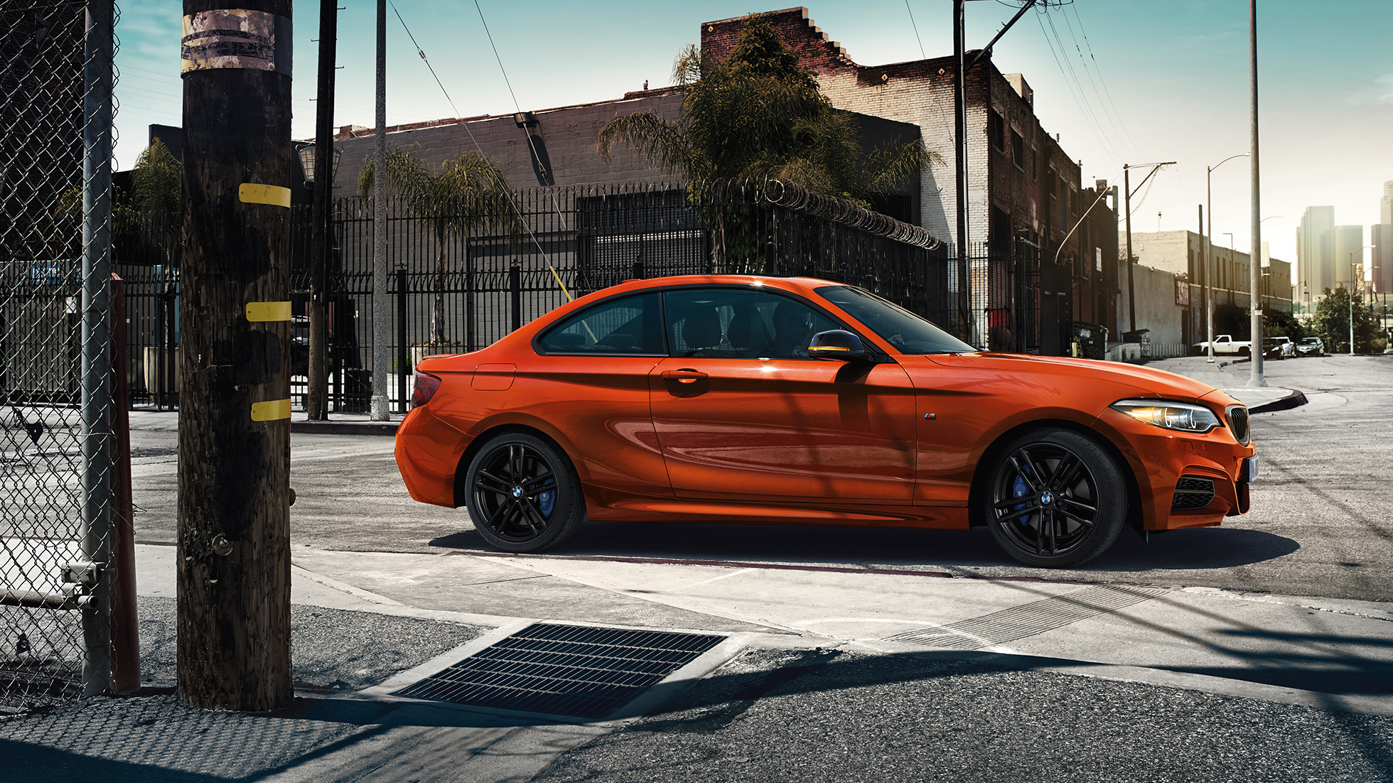 Automobiļa dizains, BMW M240i Coupé Automobiļa dizains, BMW M240i Coupé, F22, 2017, metāliska Sunset Orange krāsa, sānskats