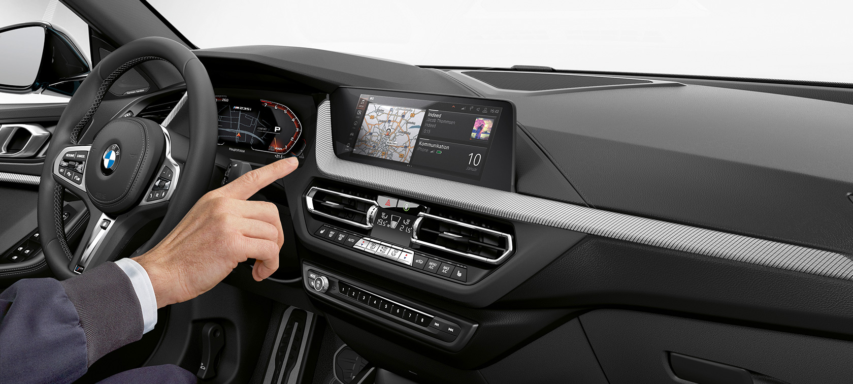 BMW M235i xDrive Gran Coupé ar BMW ConnectedDrive un BMW personisko stūrmani BMW M235i xDrive Gran Coupé ar BMW ConnectedDrive un BMW personisko stūrmani, F44, salons