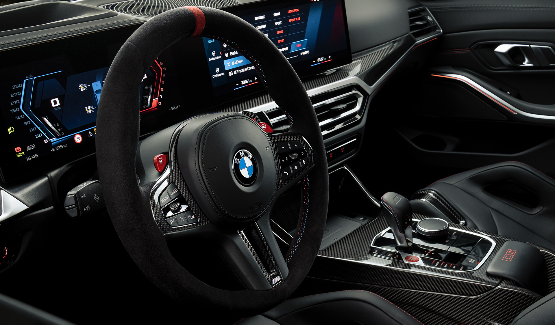 M Alcantara ādas stūre, BMW M3 CS, G80 BMW M3 CS, G80, M Alcantara ādas stūre