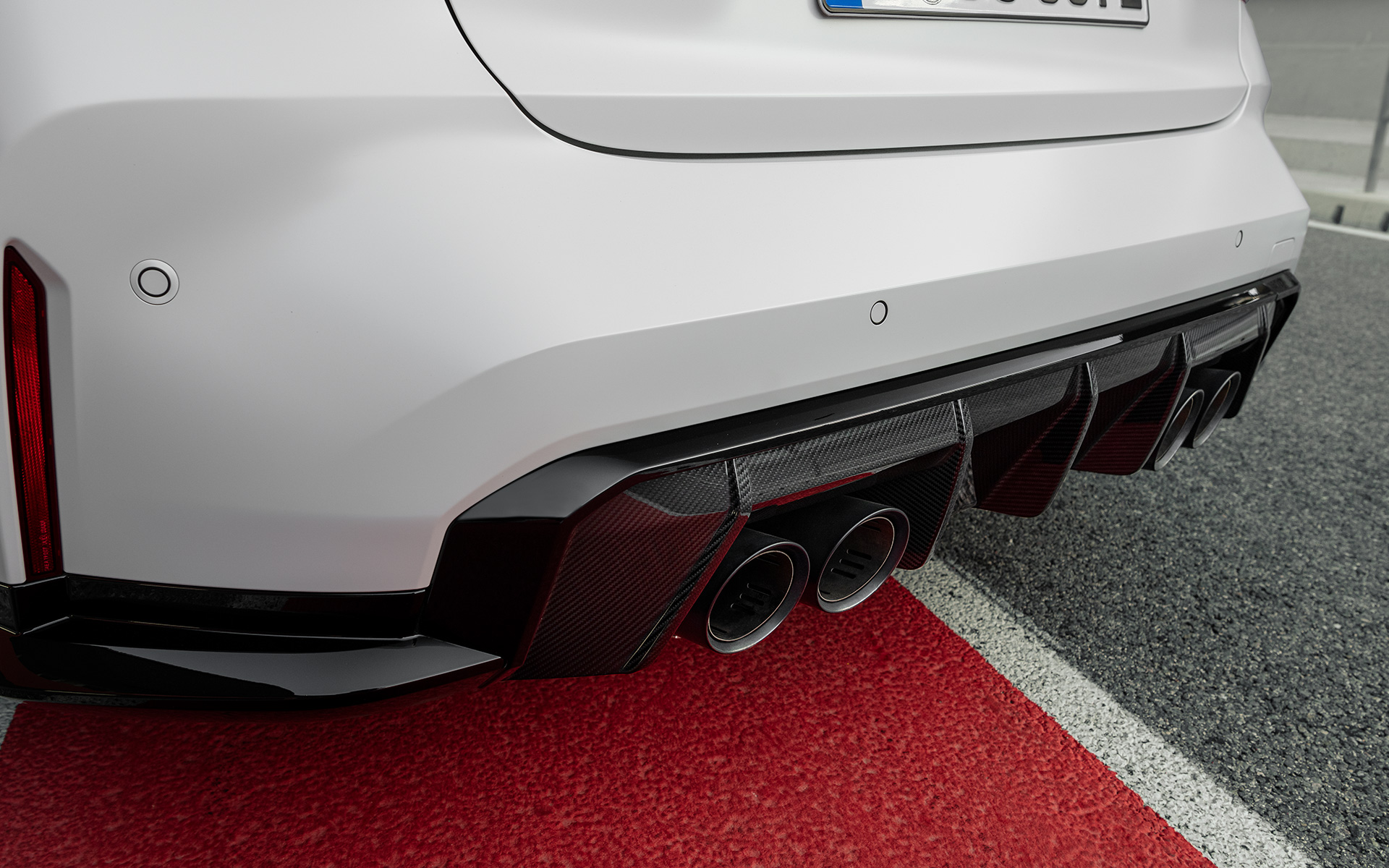 M titāna aizmugurējais klusinātājs, BMW M3 CS, G80 BMW M3 CS, G80, M titāna aizmugurējais klusinātājs