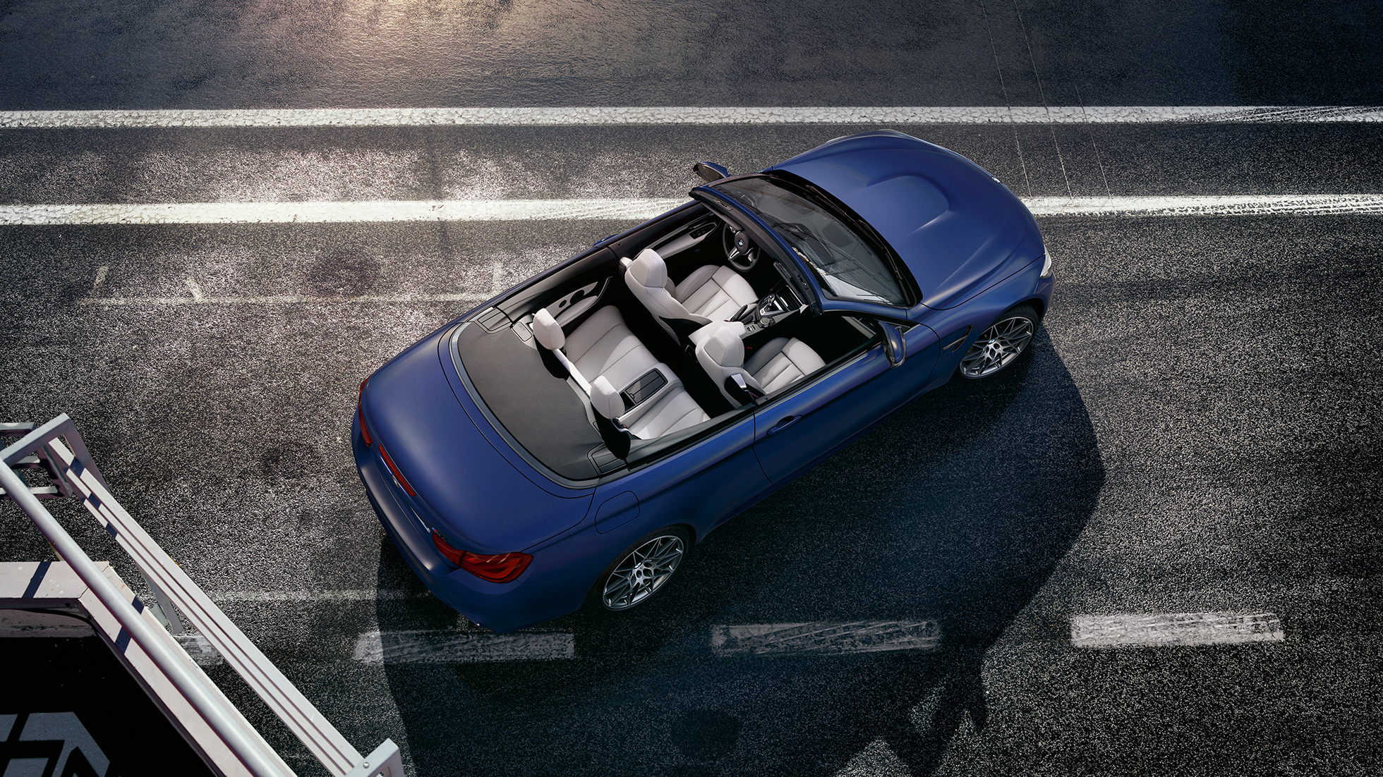BMW M4 Cabrio, cietais jumts BMW M4 Cabrio, dizains, skats no augšas, jumts, cietais jumts