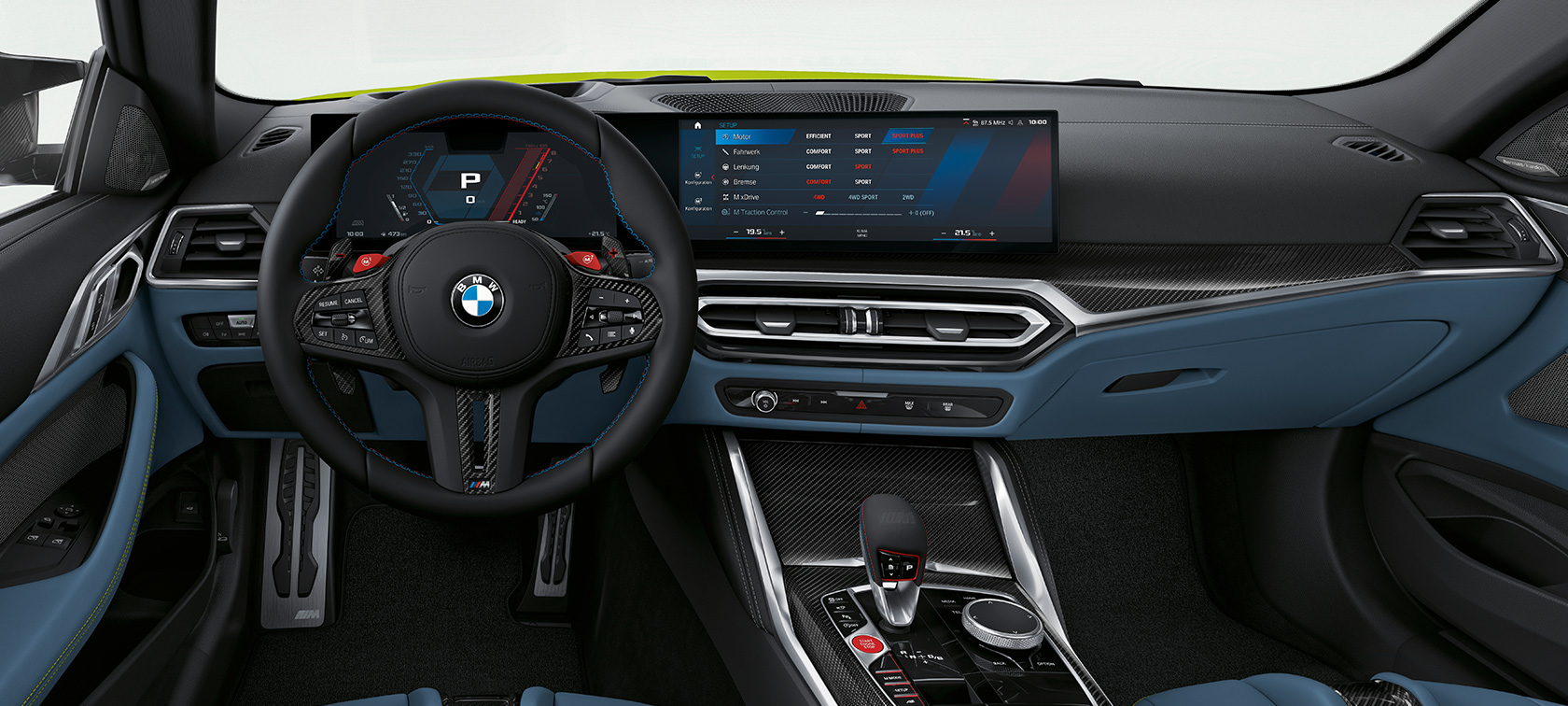 BMW M4 Coupé G82 2020, kokpits BMW M4 Coupé, G82, 2020, kokpits, salons
