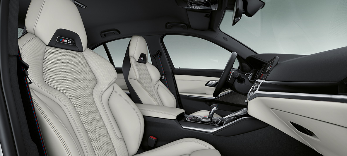BMW Individual pilna Merino ādas apdare, Ivory White krāsa, BMW M4 Coupé, 2020, G82, salons BMW Individual pilna Merino ādas apdare, Ivory White krāsa, BMW M4 Coupé, G82, 2020, salons