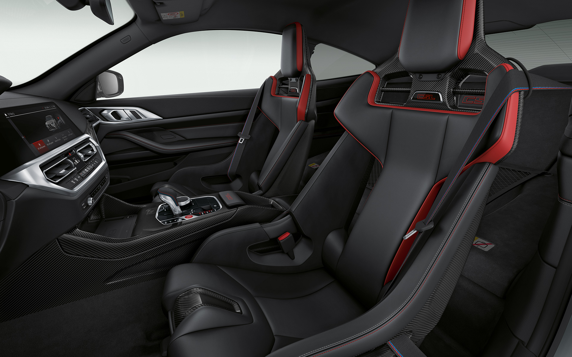 Konturēts M oglekļa sēdeklis, BMW M4 CSL G82 BMW M4 CSL G82, salons, konturēts M oglekļa sēdeklis