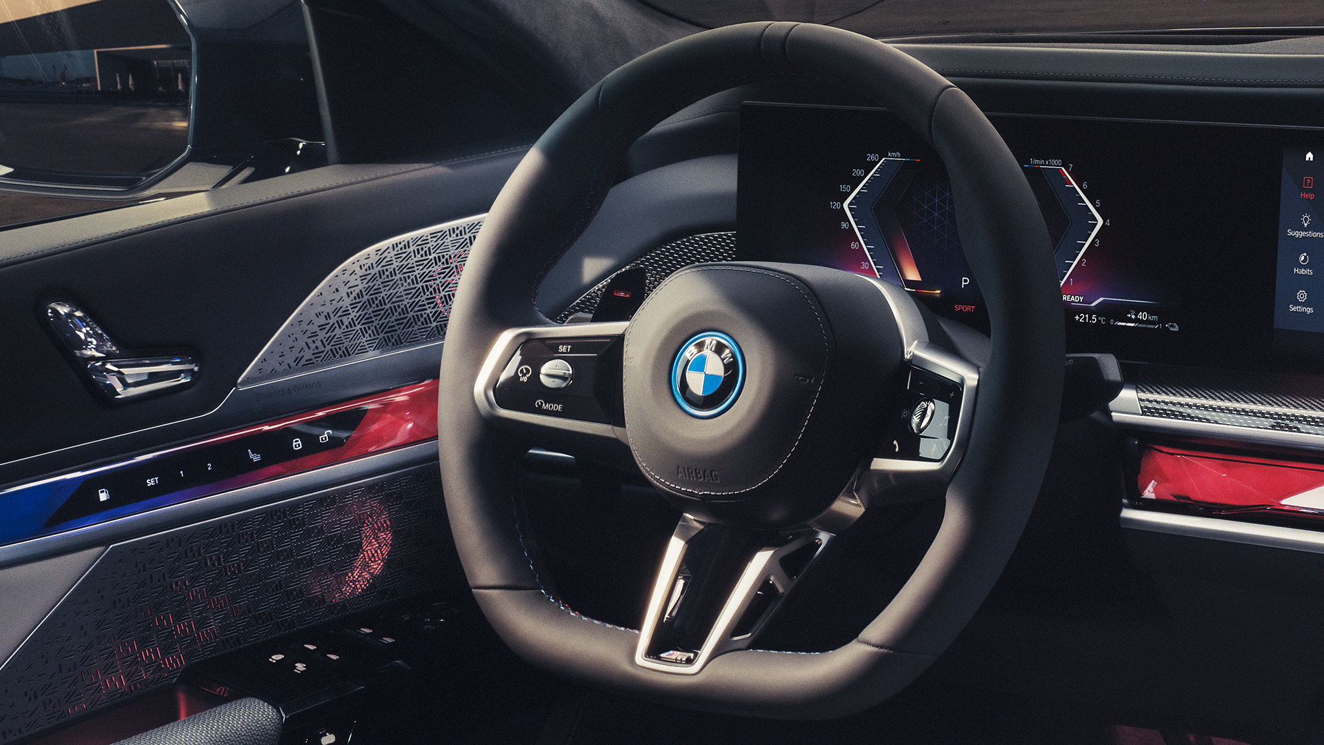 M ādas stūre, BMW M760e xDrive Sedan, G70 M ādas stūre, BMW M760e xDrive Sedan, G70