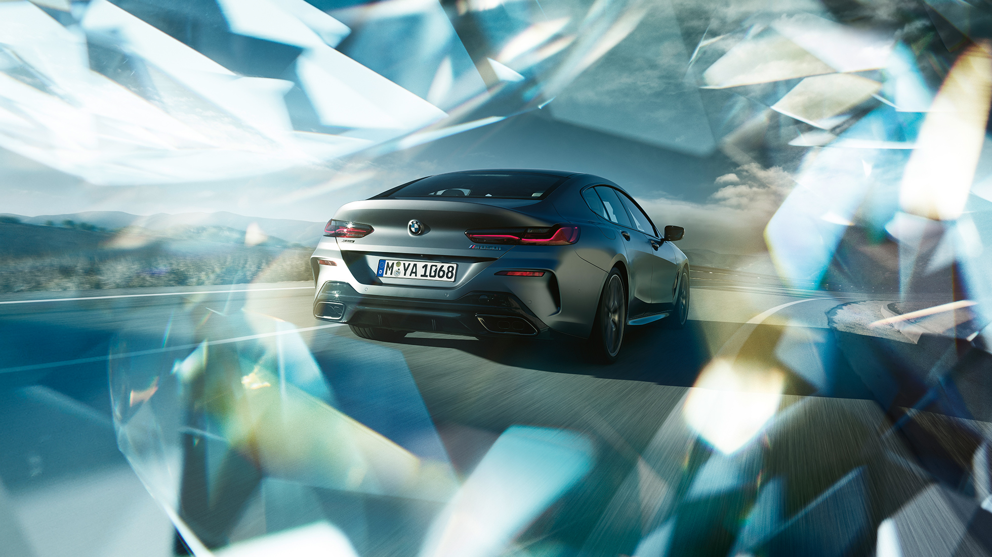 M sporta izplūdes sistēma BMW M850i Gran Coupé ar M sporta izplūdes sistēma.