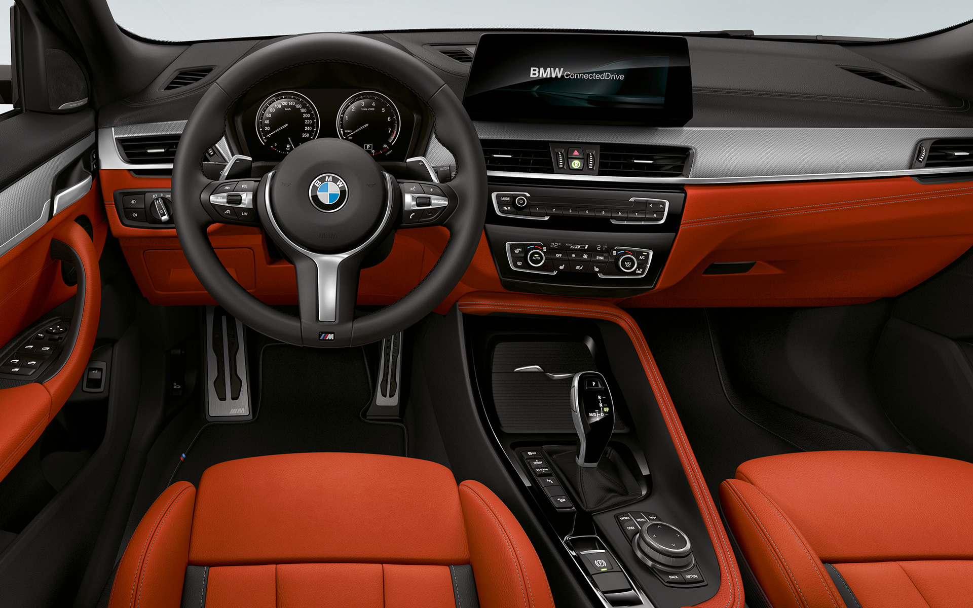 M ādas stūre, BMW X2 M35i (F39), salons