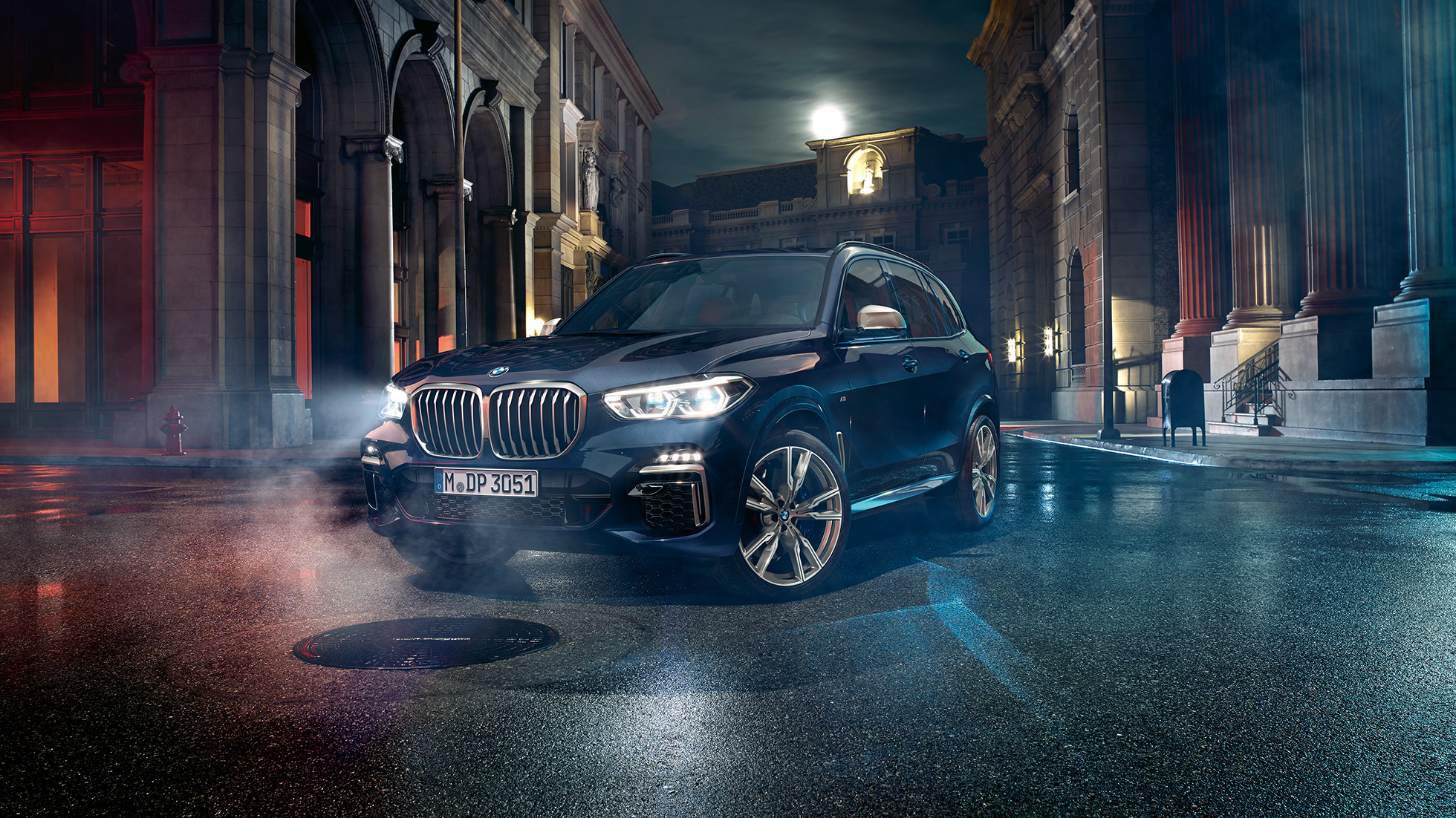 Virsbūves dizains, BMW X5 M50i Virsbūves dizains, BMW X5 M50i, G05, trīs ceturtdaļu priekšpuses skats