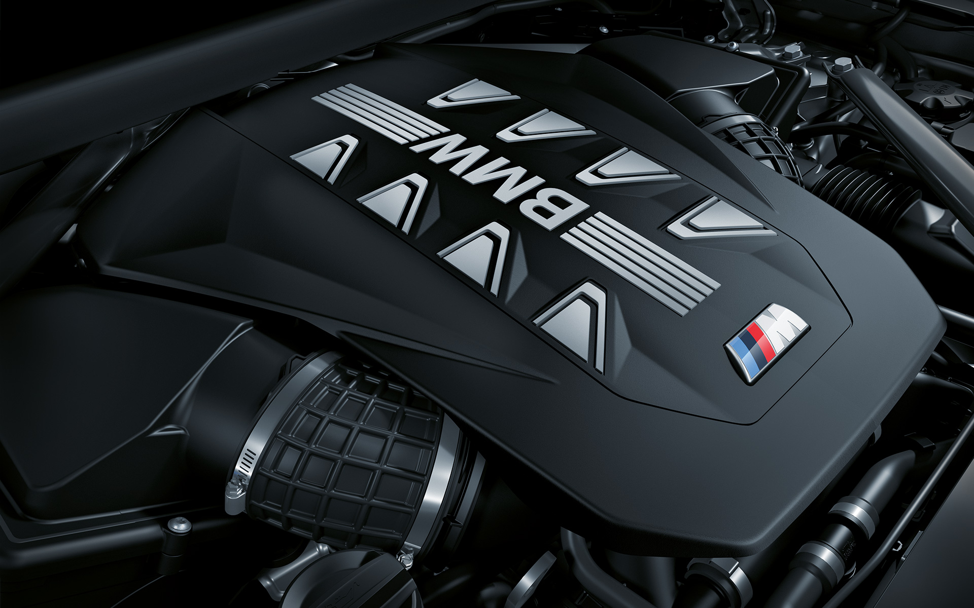 BMW X6 M60i xDrive, G06, MP, dzinējs BMW X6 M60i xDrive, G06, MP, dzinējs, tuvplāns