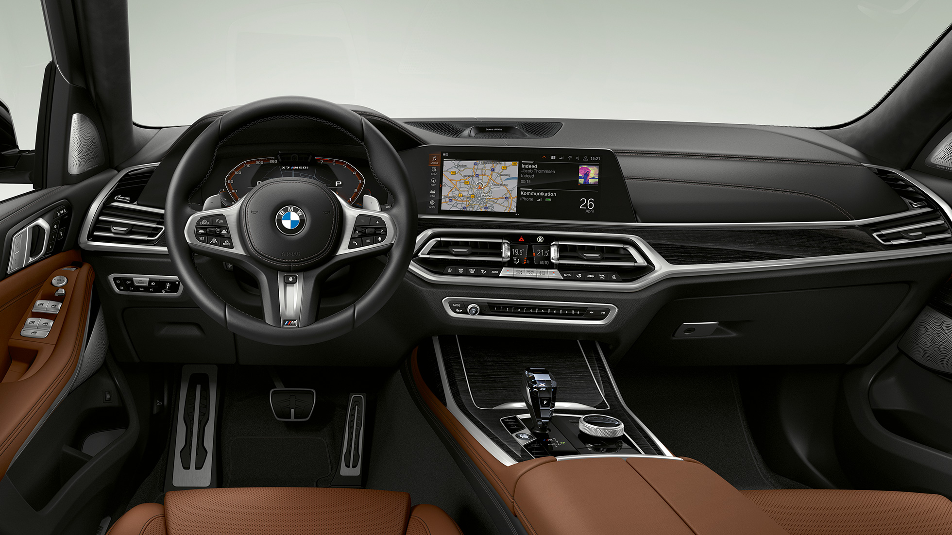BMW X7 M50i, salons BMW X7 M automobilis M50i, salons, G07, 2019